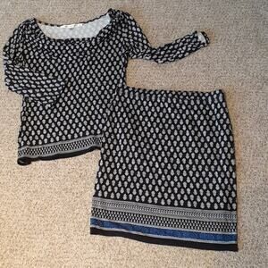 MAX STUDIO medium top/small skirt set, $129